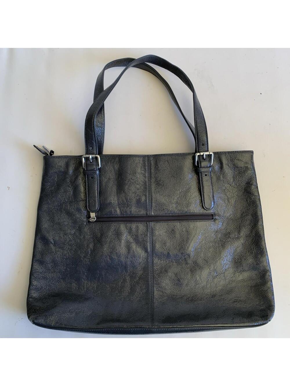 HOBO large Tote Bag Gray Genuine Leather - Picture 9 of 9